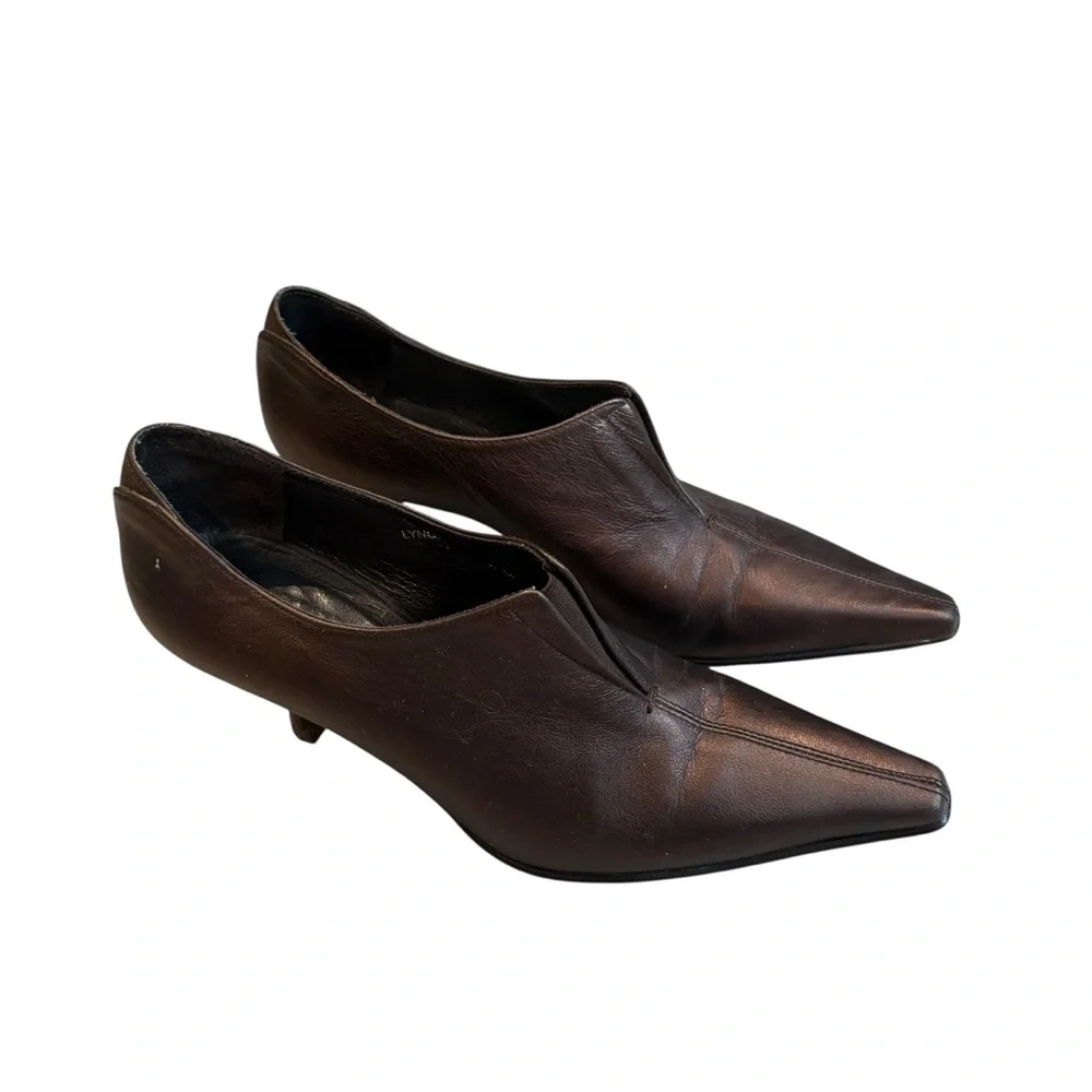 Donald J Pliner Lyndie Leather Ankle Booties in Bronze - Picture 5 of 16